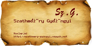 Szathmáry Gyöngyi névjegykártya